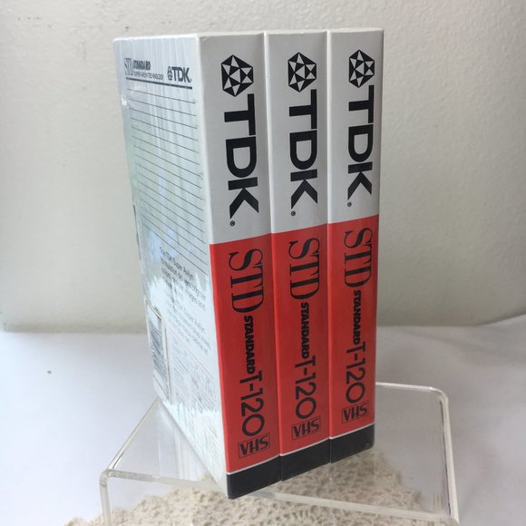Bundle of 3 TDK  6 Hour T-120 blank VHS NWT - Picture 2 of 8